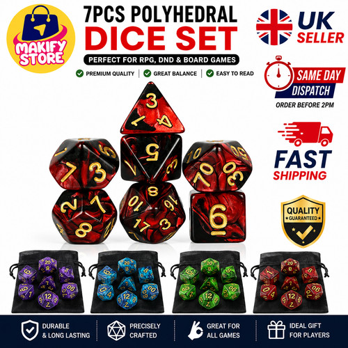 Dnd rpg dice set - mixing, colors