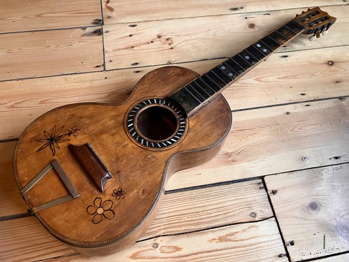 Antique german parlor guitar - german,