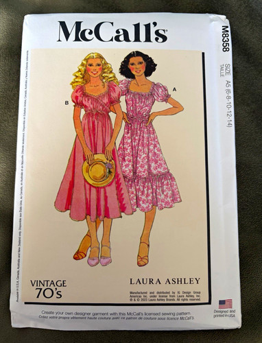 Mccall m8358 vintage laura - m8358,