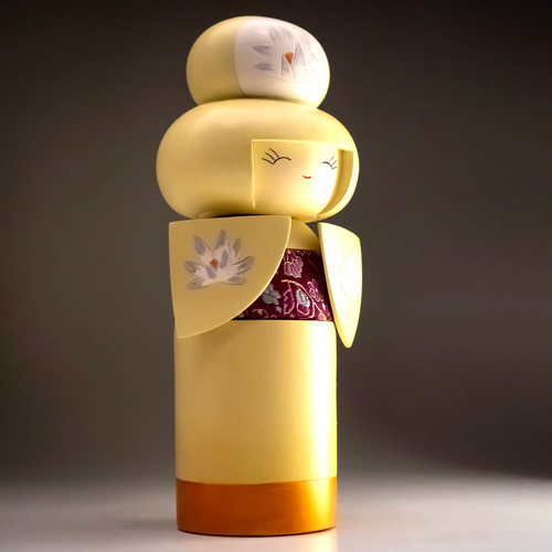 Kimono peace kokeshi - peace, doll