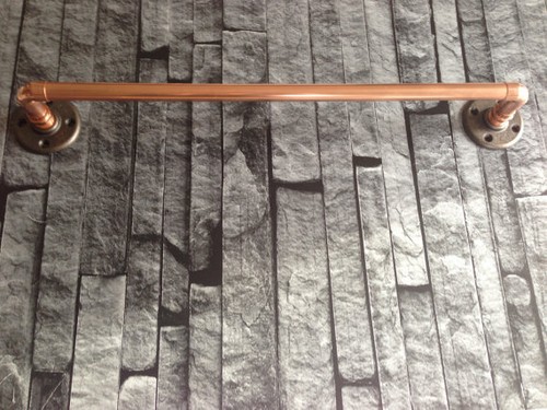 Copper pipe towel - towel, rail