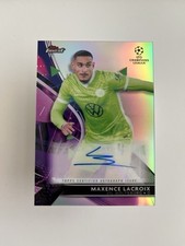 Maxence Lacroix Auto 2022 Topps Finest VfL Wolfsburg #BA-ML