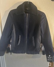 Lacoste Sherpa Zip Motorcycle Jacket Woman’s Small