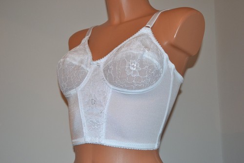 Longline bra 46b white - bra,