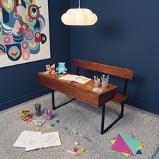 Antique Double School Desk