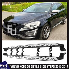 OE STYLE ALUMINIUM RUNNING BOARD SIDE STEPS FOOT RAILS FOR VOLVO XC60 2013-2017