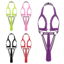 Women PVC Leather Wet Look