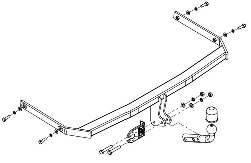Swan neck tow - swan,