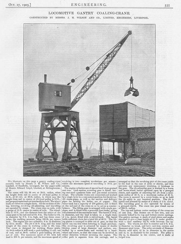 Locomotive gantry coaling - gantry,