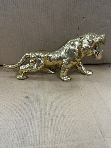 Vintage brass bengal - brass, tiger