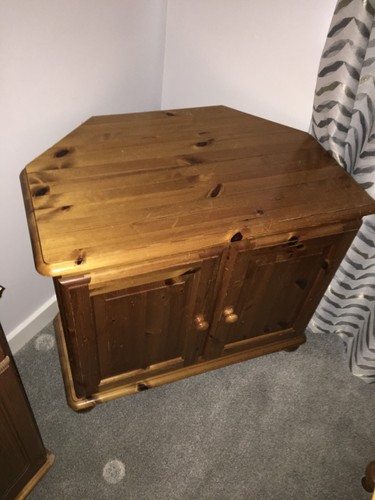 Pine corner cabinet with - cabinet,