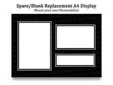 A4 Photo Display Mount Card for your own Memorabilia Autographs DIY