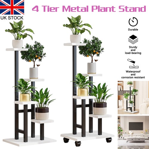 Tier metal plant stand - 4-tier,
