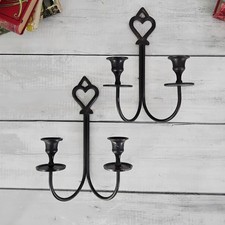 Pair of Black Wrought Iron