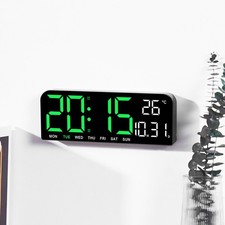 Date Week Large Digital Clock Brightness Adjustment Alarm Clock  Living Room