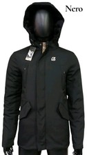 Giubbino Kway Nero Lungo Uomo Jacket New Autunno Inverno 