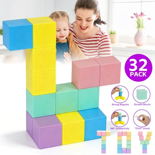 Magnetic building blocks 32pcs - magnetic,