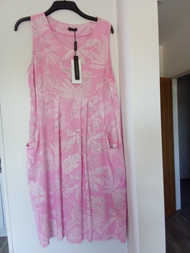 Luca vanucci pink linen - vanucci, shift