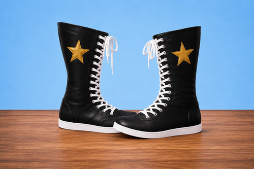 Handmade long wrestling boots - handmade,