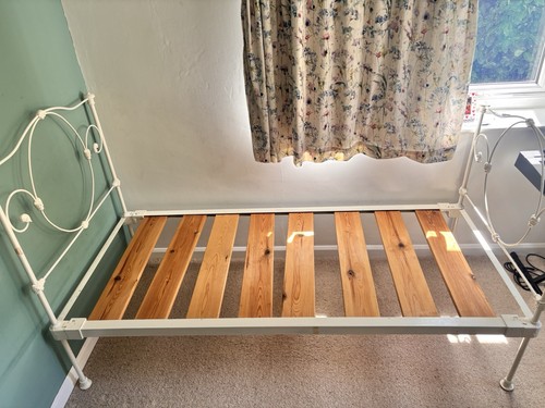 Antique cast iron bed - antique,