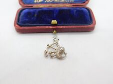 Sterling Silver Scottish Bagpipes Charm Pendant Vintage c1970