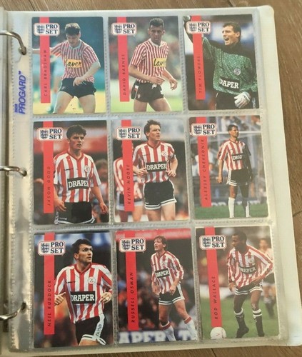 Pro set football trading cards - trading,