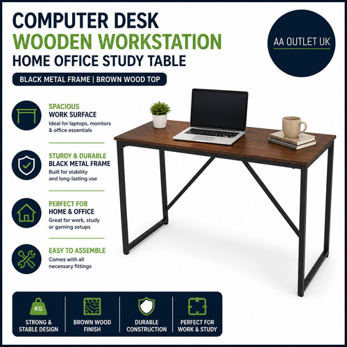 Computer desk wooden - computer,
