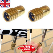 2x Presta to Schrader Valve