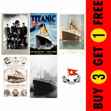 RMS Titanic White Star Line Ship Picture Photo Poster Documents Print Collection