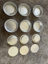 Set Of 6 Individual Flan Tart