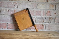 Antique Jay Nay Guillotine Paper/Card Cutter Photo Trimmer Wooden Collectable (L
