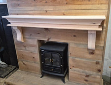 REAL PINE CHUNKY MANTLE SHELF