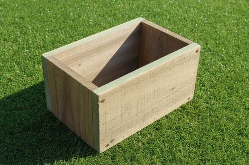 Wooden rustic planter window - planter,