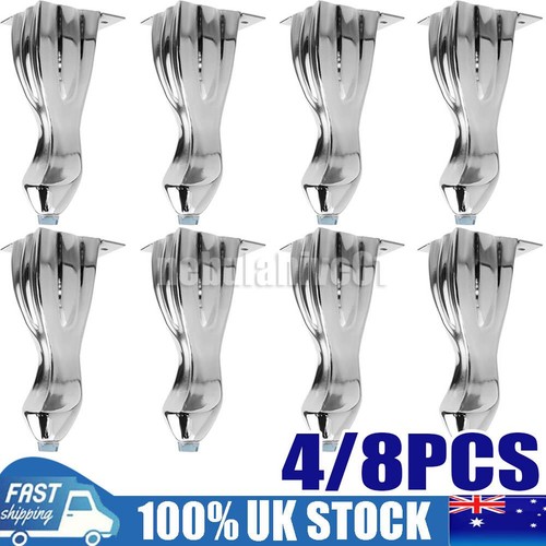 8pcs metal chrome legs feet - 4/8pcs,