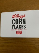 Kellogg's Corn Flakes Cereal Tin Retro Metal Kitchen Storage Container