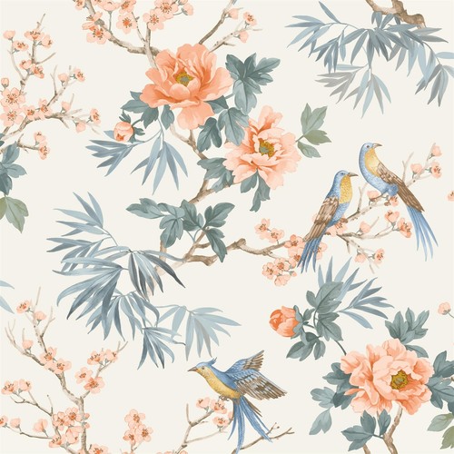 Rasch chinoiserie leaf large - leaf,