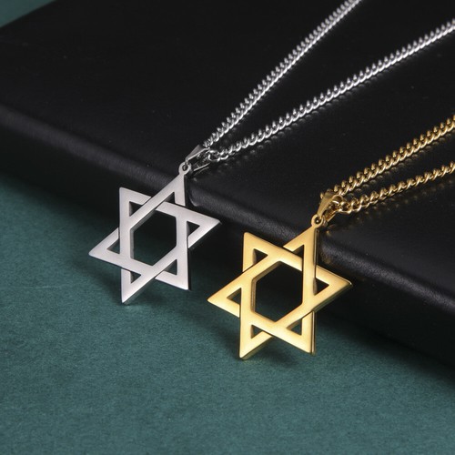 Jewish star david pendant - star, of