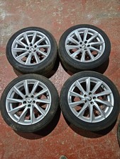 JAGUAR XF X250 18" GENUINE ALLOY WHEELS WITH TYRES BW83-1007-AA - 245/45/R18