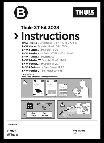 Thule fitting kit - 3028, fits