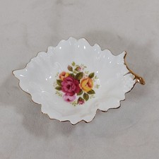 Cottage Rose Pin Dish Leaf