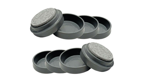 Felt castor cups non slip - felt,
