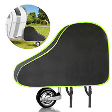 Universal Waterproof Caravan Tow Hitch Cover With Buckles & Strap Green Strip UK