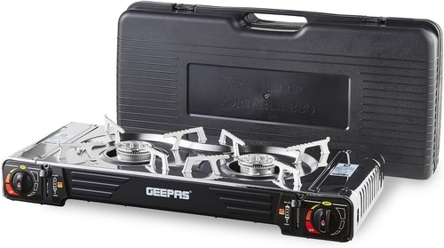 Portable camping double burner - portable,