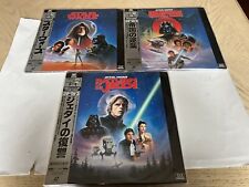 STAR WARS Trilogy Laserdisc Lot of 3 LD Japan Empire Strikes Return Jedi WS Obi