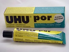 UHU POR Depron Styrofoam Glue Pack of 1 Tube 40g,50ml , New Multi Buy Deals