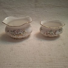 2 Royal Albert Haworth Sugar Bowls  8cms and 6cms Tall