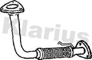 Exhaust pipe front fits - mg, zr