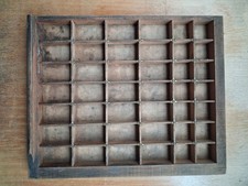 printers wooden type tray 37cm