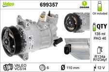 Compressor, air conditioning valeo for AUDI A1 1.0 TFSI 699357