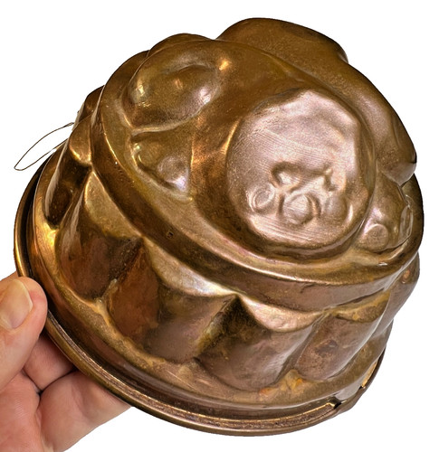 Antique victorian copper jelly - victorian,
